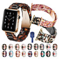 For Apple Watch Series 6 SE 5 4 3 2 1 Replacement Band Resin Strap Butterfly Buckle and Strap regulator