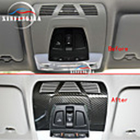 For BMW 1 2 3 4 Series F30 F36 13-19 Carbon Fiber Color Car inner Front Reading Light Lamp Panel Cover Trim Interior Roof Lamp