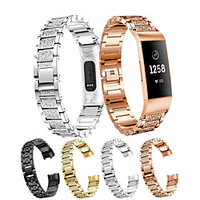For Fitbit Charge 4 wristBand Stainless Steel Strap For Fitbit Charge3 Fitness Bracelet Luxury Slingshot Buckle Solid Metal Belt miniinthebox