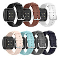 For Fitbit Versa 3 Smart Watch Band Genuine Leather Strap For Fitbit Sense Watchband Bracelet Wristband Watch Accessories