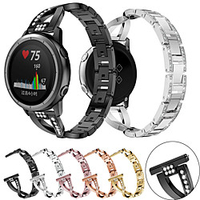 For Garmin Forerunner 645 / 245 / Vivomove HR / Vivoactive 3 Smart Watch Stainless Steel Watch Band Strap miniinthebox