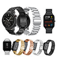 For Huami Amazfit GTS/Amazfit Bip/GTR 42mm Stainless Steel Strap Watch Band Bracelet