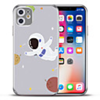 For iPhone 11 Pro Max Case Luxury Electroplated TPU Cover Cute Astronaut For iPhone XS MAX XR 7 8 Plus 6 6S Lens Protector Case
