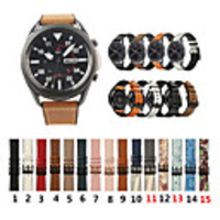 For Samsung Galaxy Watch 3 41 45mm 42mm 46mm Gear S3 S2 Classic Genuine Leather Silicone Strap Bracelet Watchbands For Galaxy Active 2/3 Watch Band