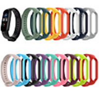 For Xiaomi Mi Band 5 Replacement Silicone TPU Watch Band Strap Anti-sweat Porous Wirst Strap Watchband