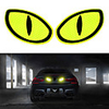 FORAUTO 2PCS Car Reflective Sticker Warning Tape Eye Shape Reflective Strips Safety Mark Protective Door Bump Sticker