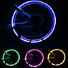FORAUTO 2PCS Car Wheel LED Light Motocycle Bike Light Tire Valve Cap Decorative Lantern Tire Valve Cap Flash Spoke Neon Lamp