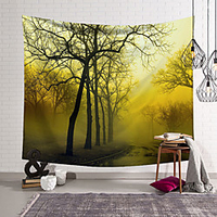 Forest Mist Wall Tapestry Art Decor Blanket Curtain Hanging Home Bedroom Living Room Decoration Polyester miniinthebox