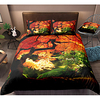 Forest Print 3-Piece Duvet Cover Set Hotel Bedding Sets Comforter Cover with Soft Lightweight Microfiber,  Include 1 Duvet Cover,  2 Pillowcases for Double/Queen/King(1 Pillowcase for Twin/Single)