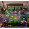 Forest Print 3-Piece Duvet Cover Set Hotel Bedding Sets Comforter Cover with Soft Lightweight Microfiber,  Include 1 Duvet Cover,  2 Pillowcases for Double/Queen/King(1 Pillowcase for Twin/Single)