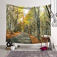 Forest Road Wall Tapestry Art Decor Blanket Curtain Hanging Home Bedroom Living Room Decoration Polyester miniinthebox