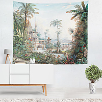 Forest Tree Castle Wall Tapestry Art Decor Blanket Curtain Hanging Home Bedroom Living Room Decoration Polyester miniinthebox