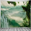 Forest Wall HandiingTapestry Waterfall Blanket Curtain Hanging Home Bedroom Living Room Decoration miniinthebox