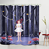 Forest Water Girl Digital Printing Shower Curtain Shower Curtains Hooks Modern Polyester New Design