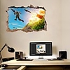 Fortnite FORTNITE Wall Stickers Plane Wall Stickers / Holiday Wall Stickers Decorative Wall Stickers,  PVC Home Decoration Wall Decal Wall Decoration 1pc