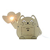 Fortune Cat Shaped DIY Wooden Coinbox and Lamp (EU Plug)
