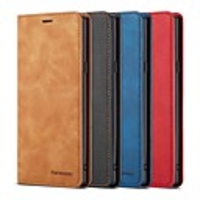 Forwenw Leather Case For Samsung Galaxy Note 9 Magnetic / with Stand / Shockproof Full Body Cases Solid Colored Hard PU Leather for Note 9