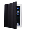 Four-fold PU Leather Sleep Smart Case for Ipad 2(black)