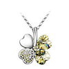 Four-leaf Clover Crystal Necklace