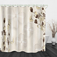 Four leaf Clover Digital Printing Shower Curtain Shower Curtains Hooks Modern Polyester New Design