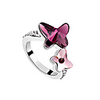 Four-pointed Star Crystal Fashion Ring