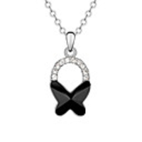 Four-pointed Star Pattern Fashion Crystal Necklace