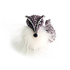 Fox Feather Zircon Alloy Ring