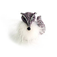 Fox Feather Zircon Alloy Ring