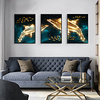 Framed Art Print Framed Set - Abstract Animals PS Illustration Wall Art