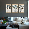 Framed Art Print Framed Set - Abstract Floral / Botanical PS Illustration Wall Art