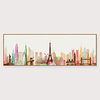 Framed Art Print Framed Set - Abstract Landscape PS Illustration Wall Art