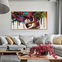 Framed Art Print Framed Set - Abstract People PS Oil Painting Wall Art