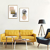 Framed Art Print Framed Set - Abstract PS Illustration Wall Art
