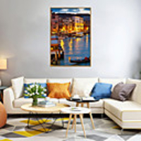 Framed Art Print Framed Set - Landscape Scenic PS Oil Painting Wall Art