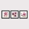 Framed Art Print Framed Set 3 American Style Pastoral Decorative Painting French Style Dining room Fresco Porch Bedroom Bedside Magnolia Flowers Hanging Pictures