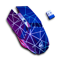 Free Wolf X11 Wireless 2.4G Optical Gaming Mouse Rechargeable Mouse Multi-colors Breathing Backlit 1600 Dpi 3 Adjustable DPI Levels 6 pcs Keys miniinthebox