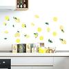 Fresh Green Lemon Home Background Kitchen Cabinet Background Decoration Can Remove Stickers
