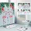 Fresh Pattern PrintingBathroom Shower Curtain Leisure Toilet Four-Piece Design