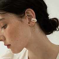 Freshwater Pearl Ear Cuff Ear Clips Magnet Single Earring Vintage Style Statement Stylish European Romantic Earrings Jewelry White For Christmas Birthday Gift Formal Festival miniinthebox