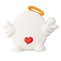 Fridge/Bookmark Magnet PVC Angel White