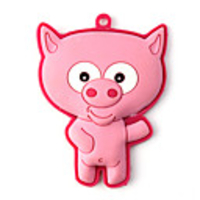 Fridge/Bookmark Magnet PVC Pig Pink