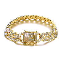 Friendship Bracelet Cuban Link Lucky European Alloy Bracelet Jewelry Rose Gold / Gold / Silver For Party Evening Gift miniinthebox