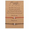 friendship bracelets couple bracelets,  pinky promise relationship bracelets bond touch bracelet long distance gifts for women girls (heart,  blackamp;red)
