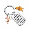 friendship gift winnie the pooh piglet gift friends forever keychain always remember you are braver than you believe inspirational letters (winnie the pooh key)