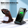 Front and Back 15W Wireless Charger 3 In 1 Fast Charging Stand for iPhone 12 11 Pro Xs Max 8Plus Apple Watch Series 6 SE Air Pods 2/Pro, Holder Wireless Charger for Samsung S21 Huawei Oneplus 9 Xiaomi miniinthebox