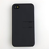 Frosted Back Cover For iPhone 4 with Holder Black