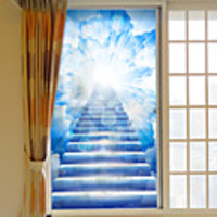 Frosted Privacy Cloud Ladder Pattern Window Film Home Bedroom Bathroom Glass Window Film Stickers Self Adhesive Sticker