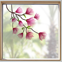 Frosted Privacy Dream Flower Pattern Window Film Home Bedroom Bathroom Glass Window Film Stickers Self Adhesive Sticker 58 X 60cm Wall Stickers For Bedroom Living Room miniinthebox