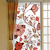 Frosted Privacy Flowers Pattern Window Film Home Bedroom Bathroom Glass Window Film Stickers Self Adhesive Sticker