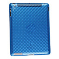 Frosted Silicon Case Cover for iPad2 Blue